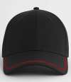 BB166R B166R Beechfield Match Day Cap Black / Red colour image